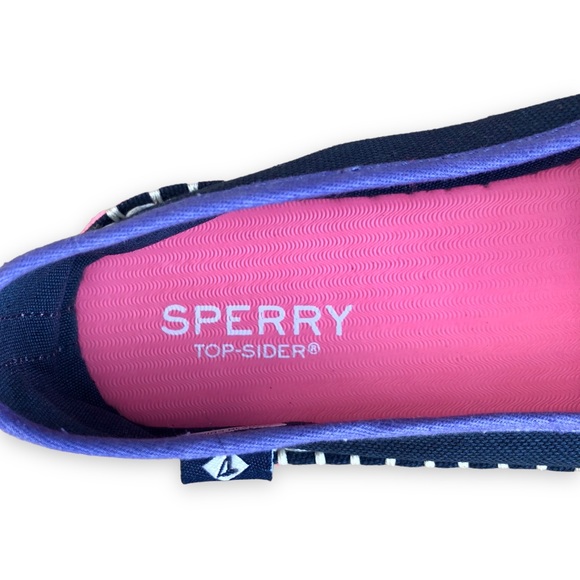 Sperry Top Sider Skysail Navy Blue Espadrilles Girls Size 3 - Picture 7 of 13